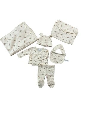 Janie and Jack Dinosaur Print Baby Layette Set - 5 Piece